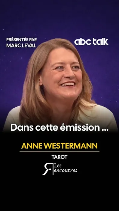 Anne Westermann dans l’émission Les Rencontres présentée par Marc Leval sur ABC TALK TV